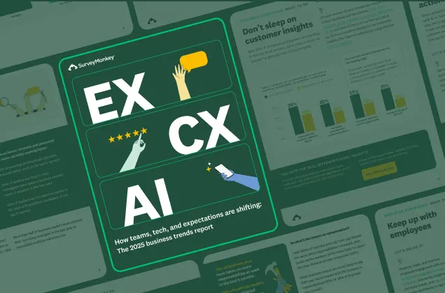 The 2025 SurveyMonkey business trends report for employee experience, customer experience and AI