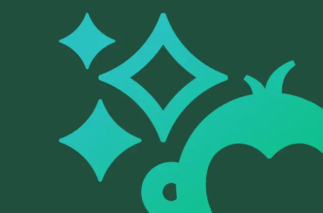 An outline of Goldie the SurveyMonkey mascot next to some stars